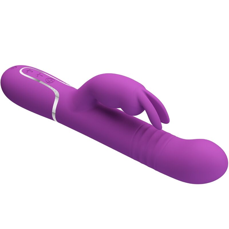 PRETTY LOVE - VIBROMASSEUR LAPIN MULTIFONCTIONS 4 EN 1 COALE VIOLET