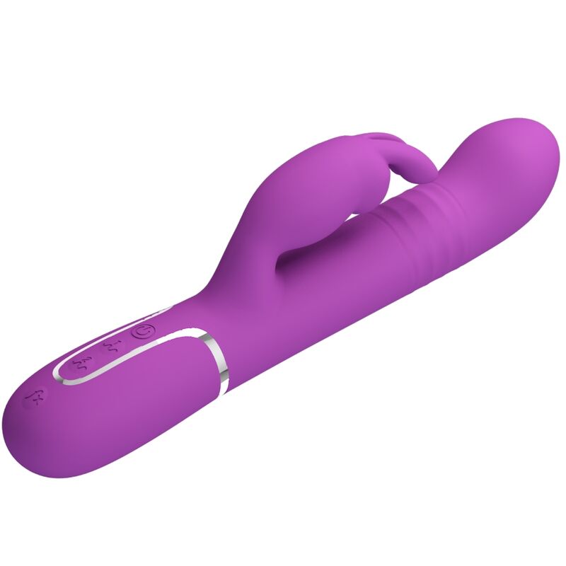 PRETTY LOVE - VIBROMASSEUR LAPIN MULTIFONCTIONS 4 EN 1 COALE VIOLET