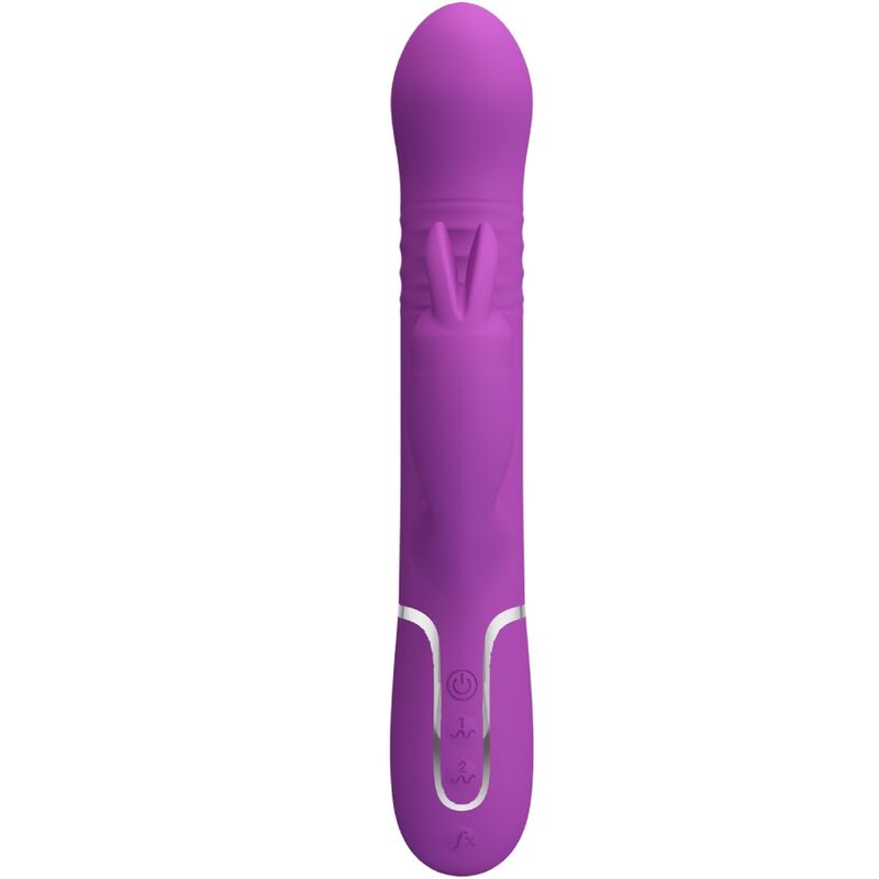 PRETTY LOVE - VIBROMASSEUR LAPIN MULTIFONCTIONS 4 EN 1 COALE VIOLET