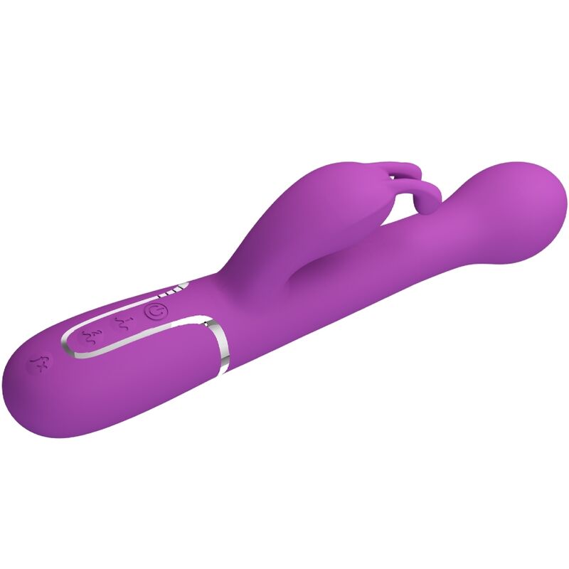 PRETTY LOVE - DEJON 3 IN 1 MULTIFUNKTIONS-RABBIT-VIBRATOR LILA