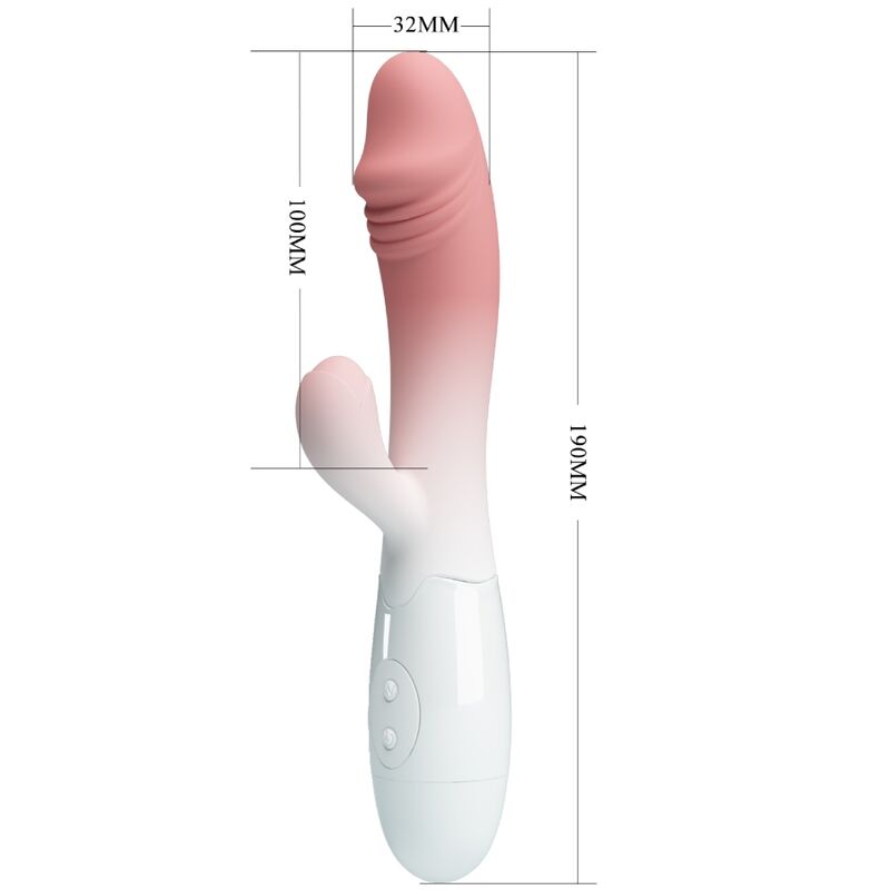 PRETTY LOVE - VIBROMASSEUR LAPIN SNAPPY 30 VIBRATIONS ROSE