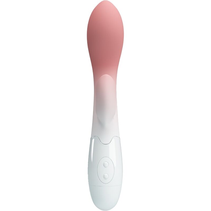 PRETTY LOVE - VIBROMASSEUR POINT G BRIGHTY + STIMULATEUR CLITORIDIEN 30 VIBRATIONS ROSE