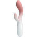 PRETTY LOVE - VIBROMASSEUR POINT G BRIGHTY + STIMULATEUR CLITORIDIEN 30 VIBRATIONS ROSE