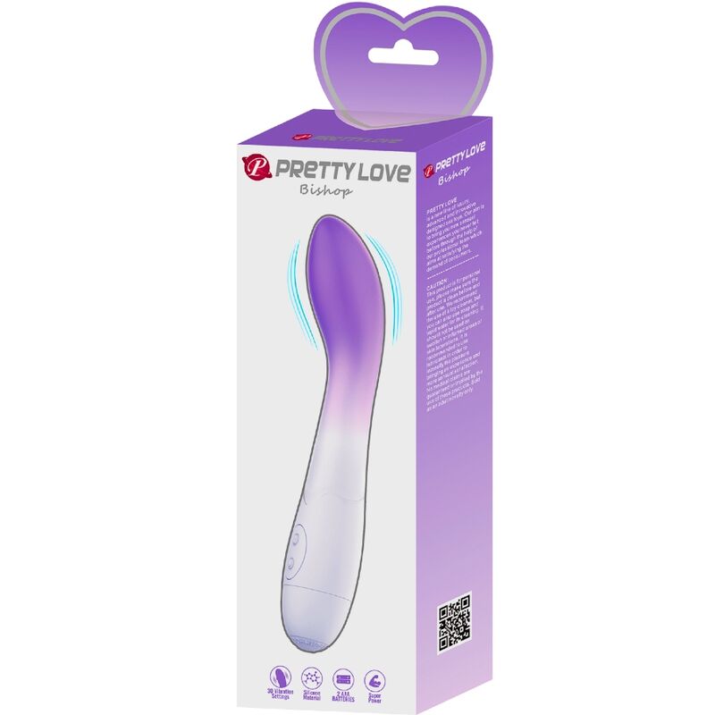 PRETTY LOVE - VIBROMASSEUR POINT G BISHOP 30 VIBRATIONS VIOLET