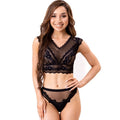 LIVCO CORSETTI FASHION - ELIN LC 20212 SOUTIEN-GORGE + CULOTTES NOIR S/M