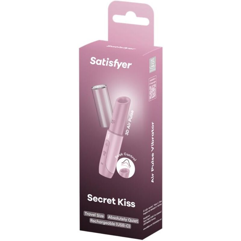 SATISFYER - STIMULATEUR CLITORIDIEN SECRET KISS WAVE ROSE