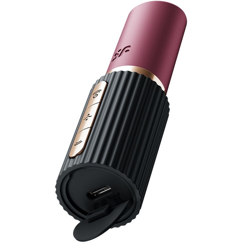 SATISFYER - PRO 2 KISS WAVE STIMULATEUR CLITORIDIEN GRENAT / NOIR