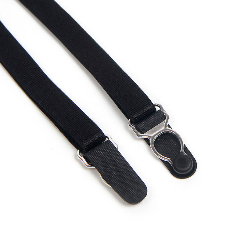 SUBBLIME - 955502 BODY SANS MANCHES AVEC NŒUDS ET JARRETELLES NOIR L/XL