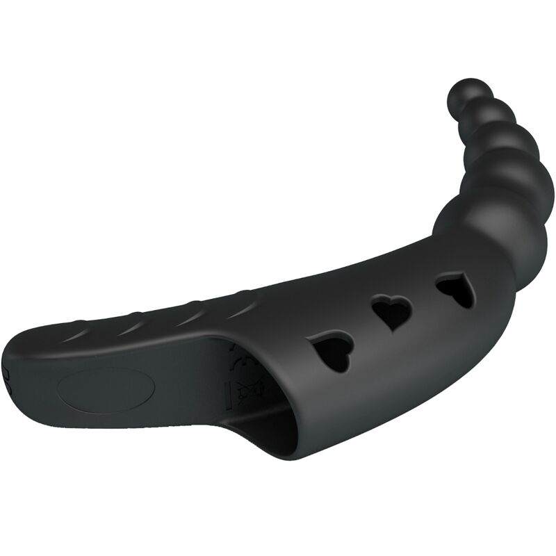 PRETTY LOVE - VIBROMASSEUR DE DOIGT JORDIN 10 VIBRATIONS NOIR