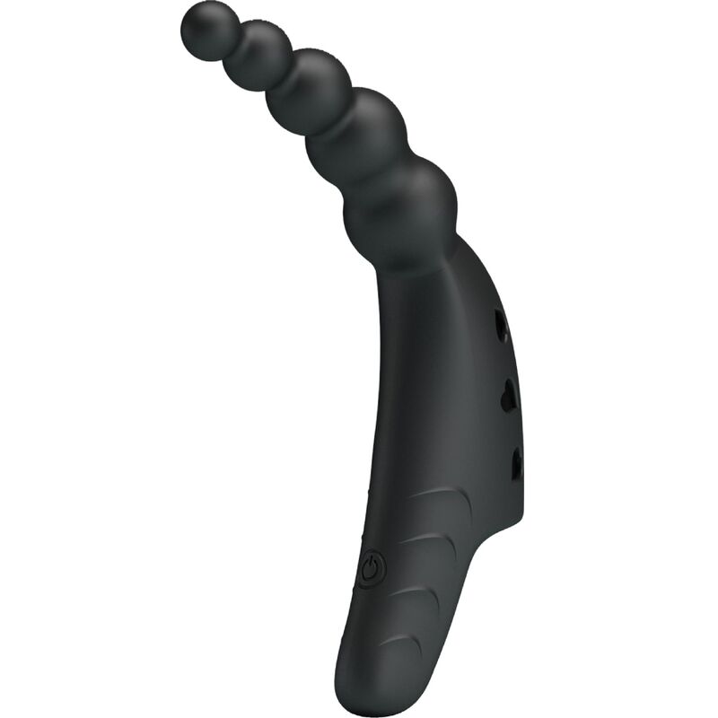 PRETTY LOVE - VIBROMASSEUR DE DOIGT JORDIN 10 VIBRATIONS NOIR