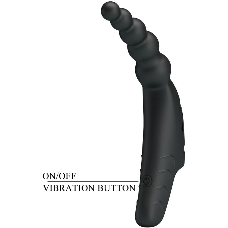 PRETTY LOVE - VIBROMASSEUR DE DOIGT JORDIN 10 VIBRATIONS NOIR