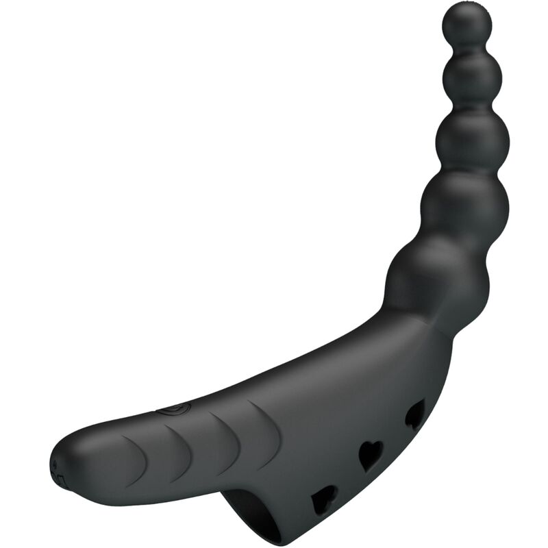 PRETTY LOVE - VIBROMASSEUR DE DOIGT JORDIN 10 VIBRATIONS NOIR