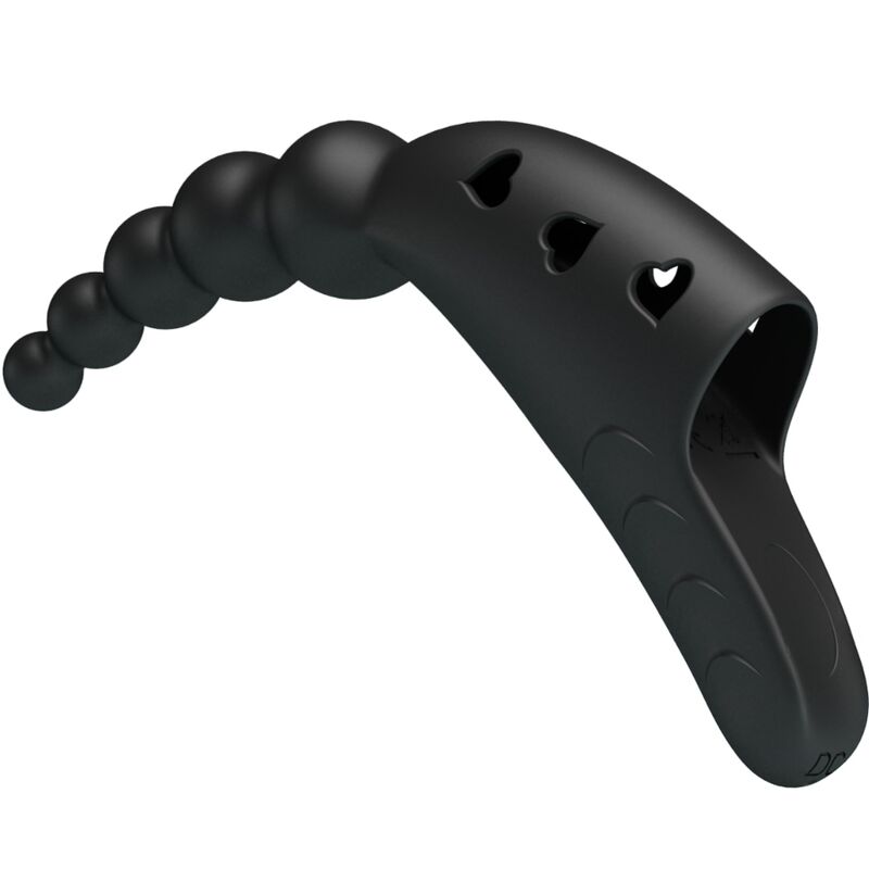 PRETTY LOVE - VIBROMASSEUR DE DOIGT JORDIN 10 VIBRATIONS NOIR