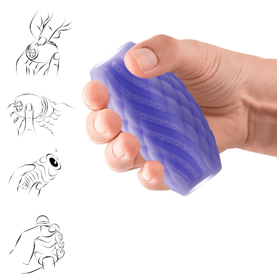 PRETTY LOVE - MASTURBATEUR MASCULIN EN SILICONE ATHENA EROS VIOLET