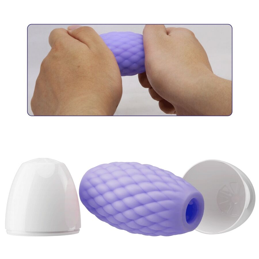 PRETTY LOVE - MASTURBATEUR MASCULIN EN SILICONE ATHENA EROS VIOLET