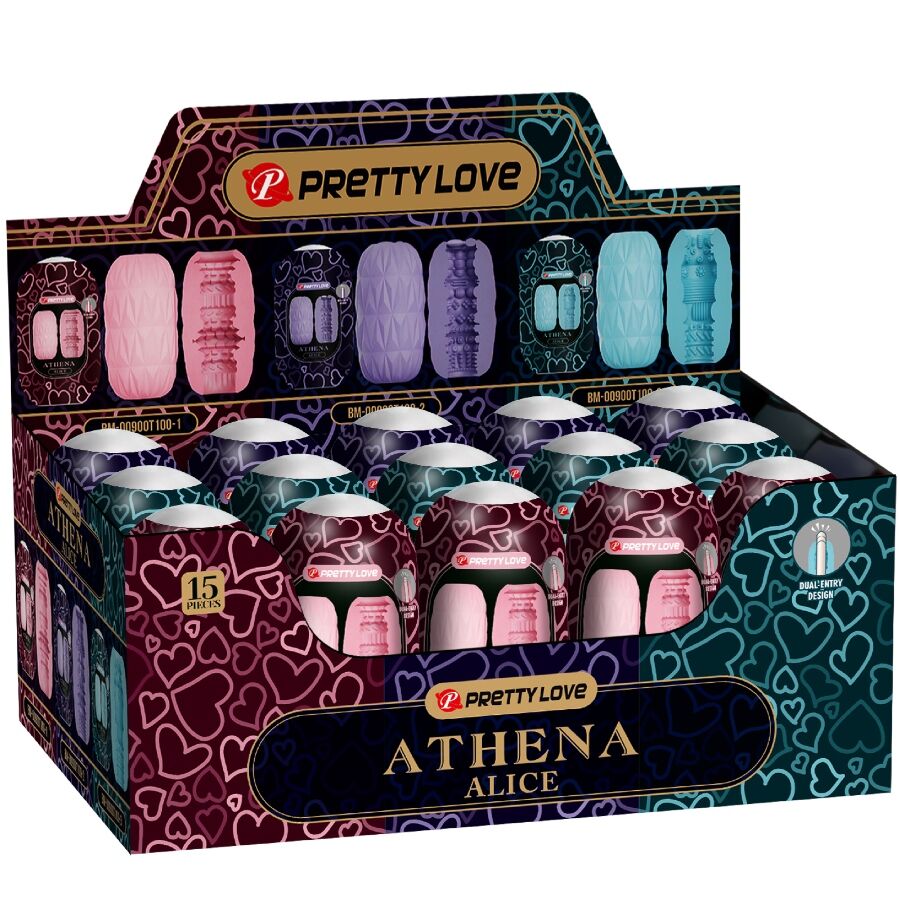 PRETTY LOVE - ATHENA ALICE PACK 15 MASTURBATEURS MASCULINS DIFFÉRENTS