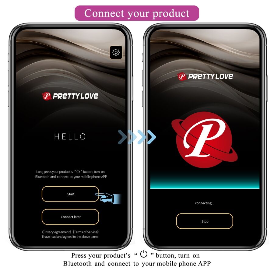 PRETTY LOVE - VIBRATEUR TÉLÉCOMMANDÉ VIA APPLICATION LEVIATHAN VIOLET