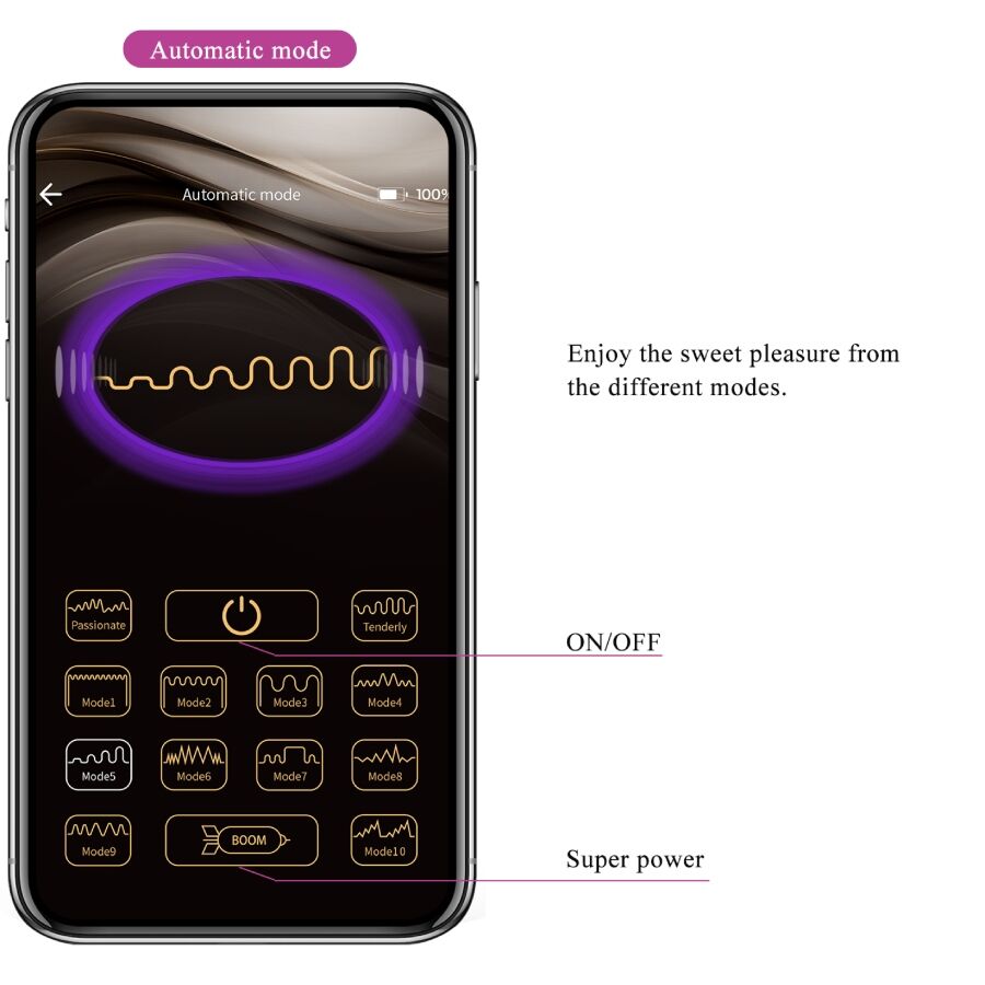PRETTY LOVE - VIBRATEUR TÉLÉCOMMANDÉ VIA APPLICATION LEVIATHAN VIOLET