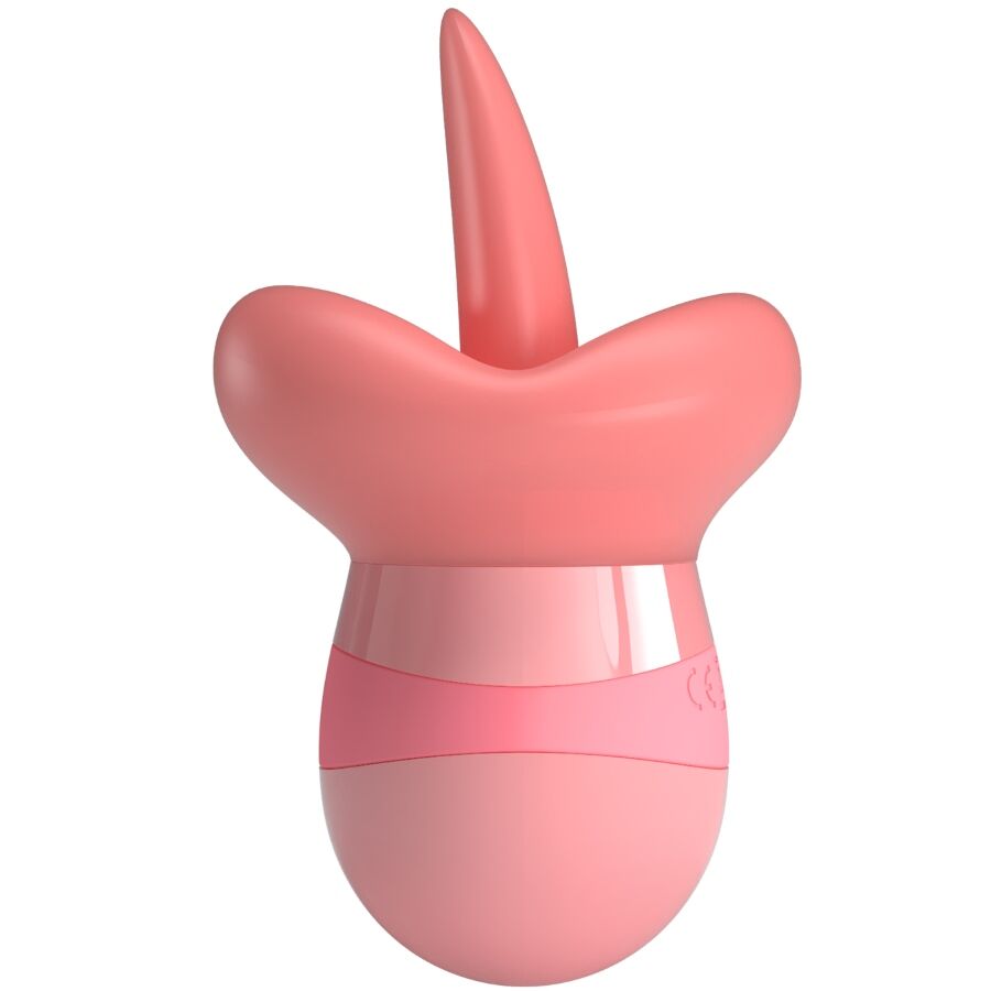 PRETTY LOVE - KYLEE STIMULATEUR LANGUE-CLITORIS 10 VIBRATIONS NUDE ROSE