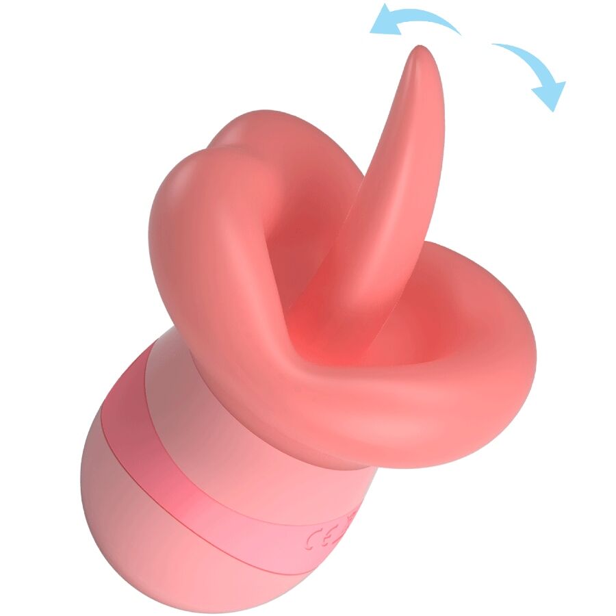 PRETTY LOVE - KYLEE STIMULATEUR LANGUE-CLITORIS 10 VIBRATIONS NUDE ROSE