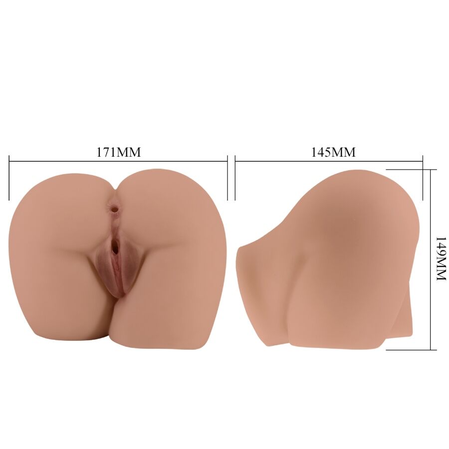 CRAZY BULL - VIBREUR DE FESSES BERNACE AVEC VAGIN ET ANUS RÉALISTES TÉLÉCOMMANDE