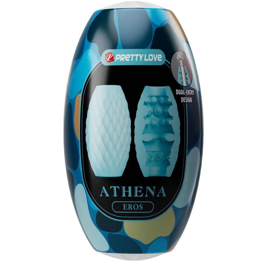 PRETTY LOVE - ATHENA EROS MASTURBATEUR MASCULIN EN SILICONE, BLEU CIEL