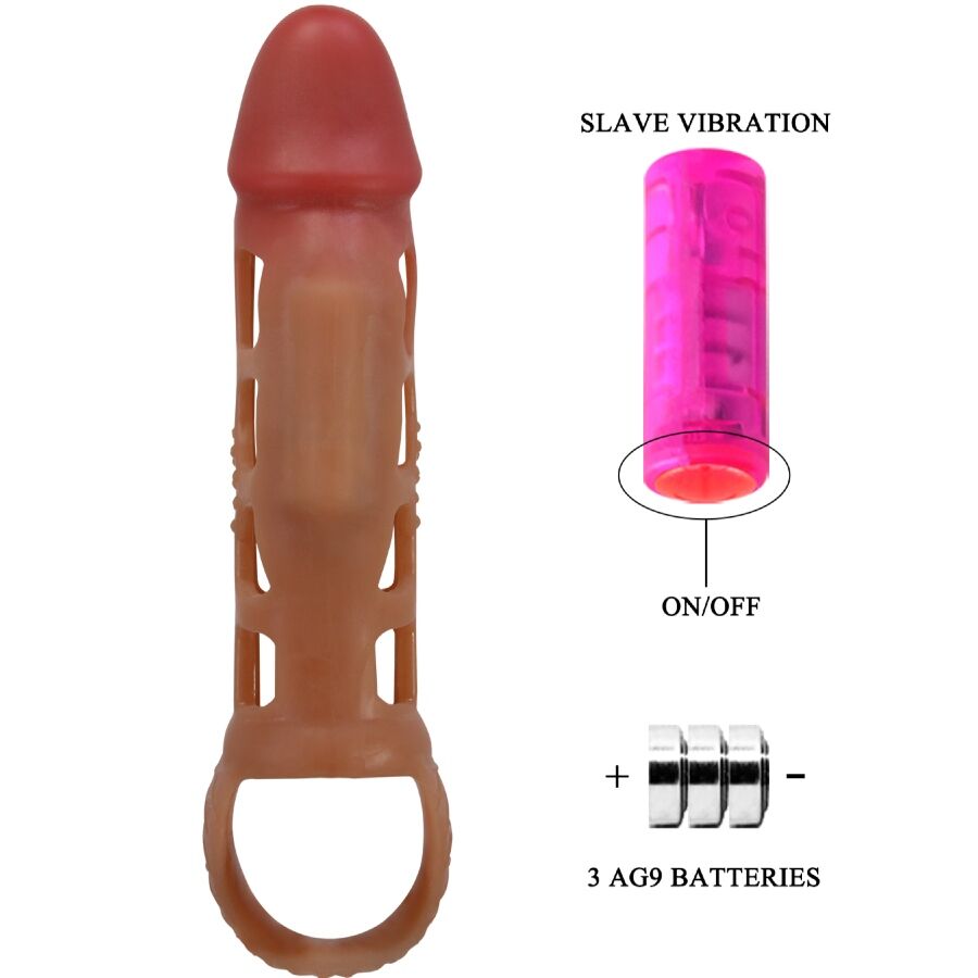 PRETTY LOVE - GAINE DE PÉNIS VIBRANTE PRESTON 18 CM