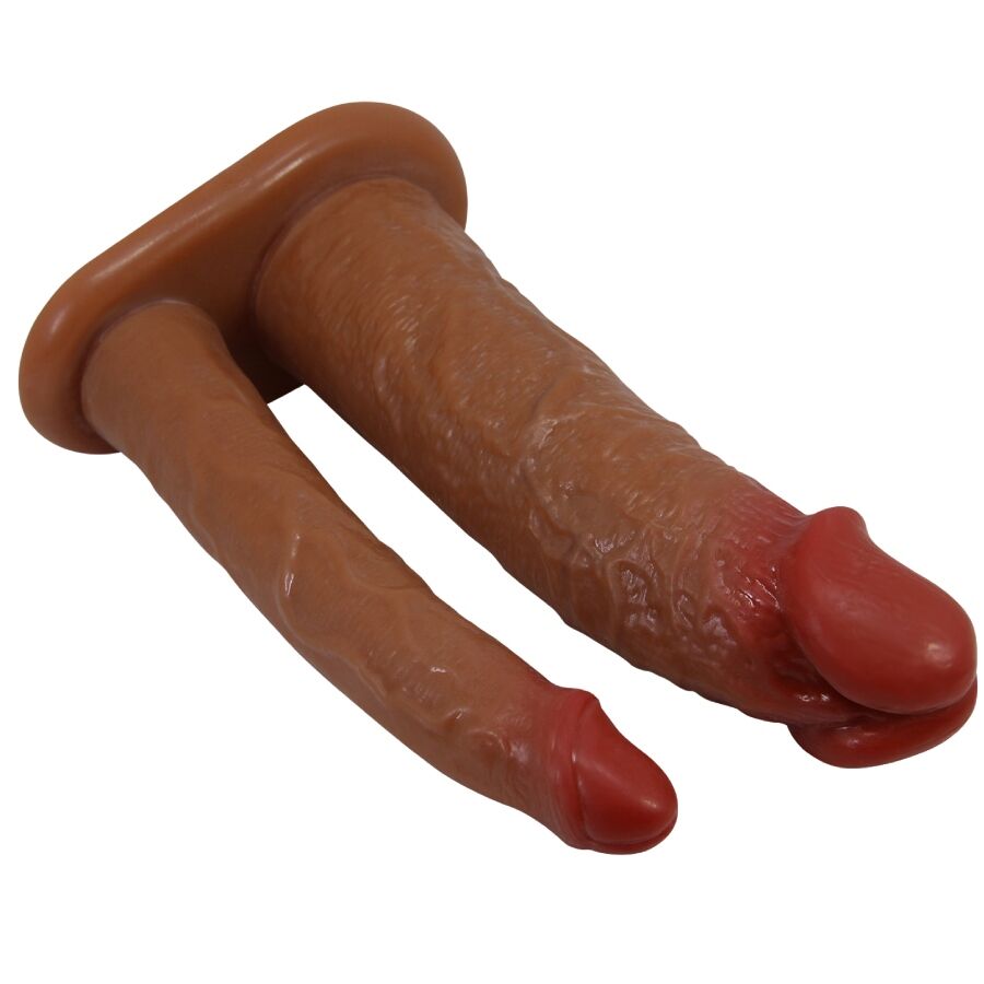 PRETTY LOVE - GAINE DE PÉNIS DOUBLE YAIRON AVEC EXTENSION DE 4 CM, COULEUR MATTE