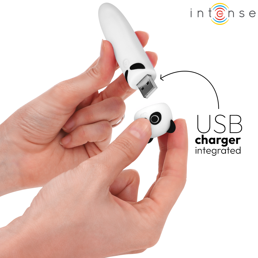 INTENSE - BALLE VIBRANTE POH PANDA, RECHARGEABLE USB, 10 X 2,2 CM
