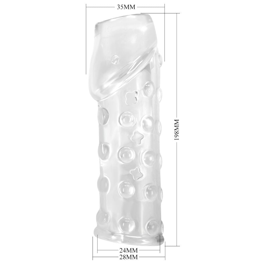 PRETTY LOVE - GAINE DE PÉNIS ÉTROITE ET VOLUMINEUSE TRANSPARENTE