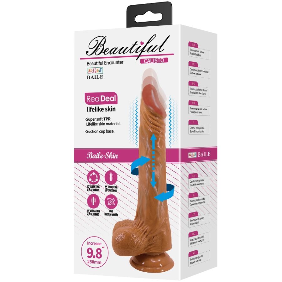 BAILE - CALISTO DILDO RÉALISTE 24 CM COULEUR CHAIR