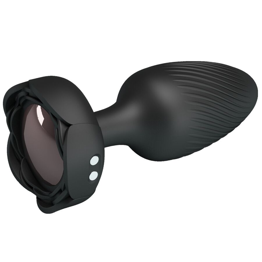 PRETTY LOVE - PLUG ANAL OSBORN LUMIÈRE LED NOIR 9,8 CM