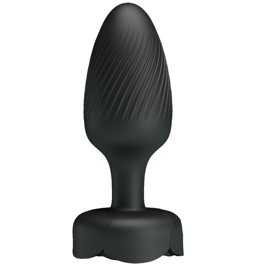 PRETTY LOVE - PLUG ANAL OSBORN LUMIÈRE LED NOIR 9,8 CM