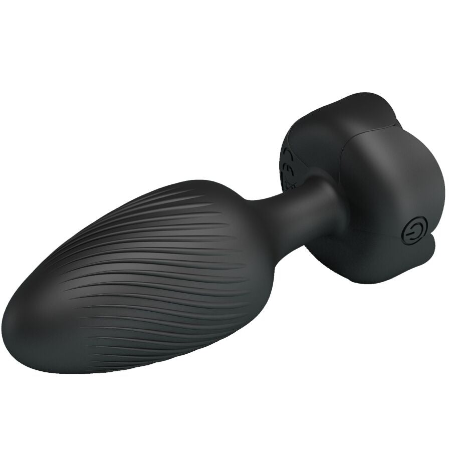 PRETTY LOVE - PLUG ANAL OSBORN LUMIÈRE LED NOIR 9,8 CM