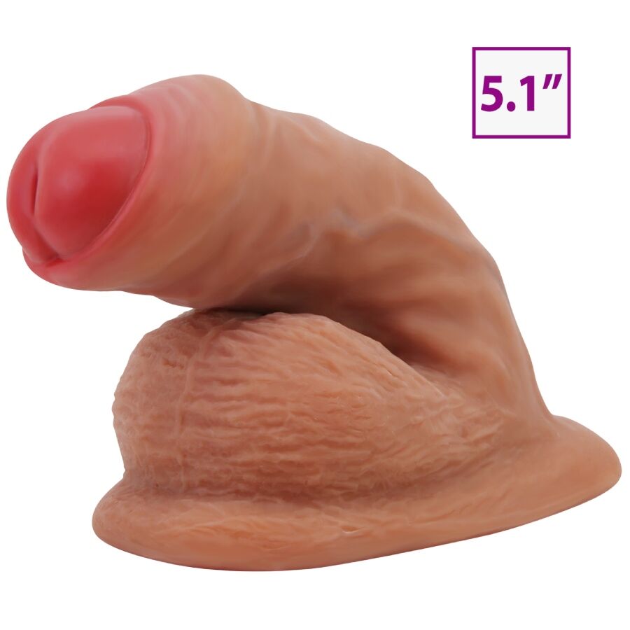 PRETTY LOVE - WARNELL DILDO ULTRA-RÉALISTE ET ÉLASTIQUE 9,5 CM MULATO