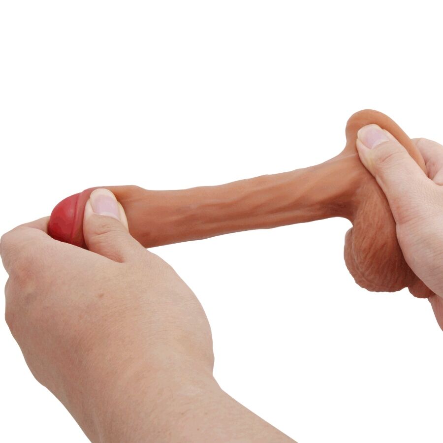 PRETTY LOVE - WARNELL DILDO ULTRA-RÉALISTE ET ÉLASTIQUE 9,5 CM MULATO