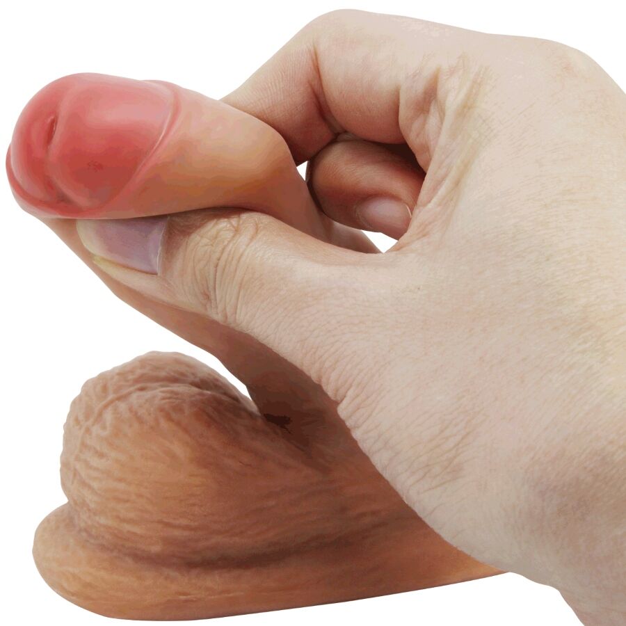 PRETTY LOVE - WARNELL DILDO ULTRA-RÉALISTE ET ÉLASTIQUE 9,5 CM MULATO