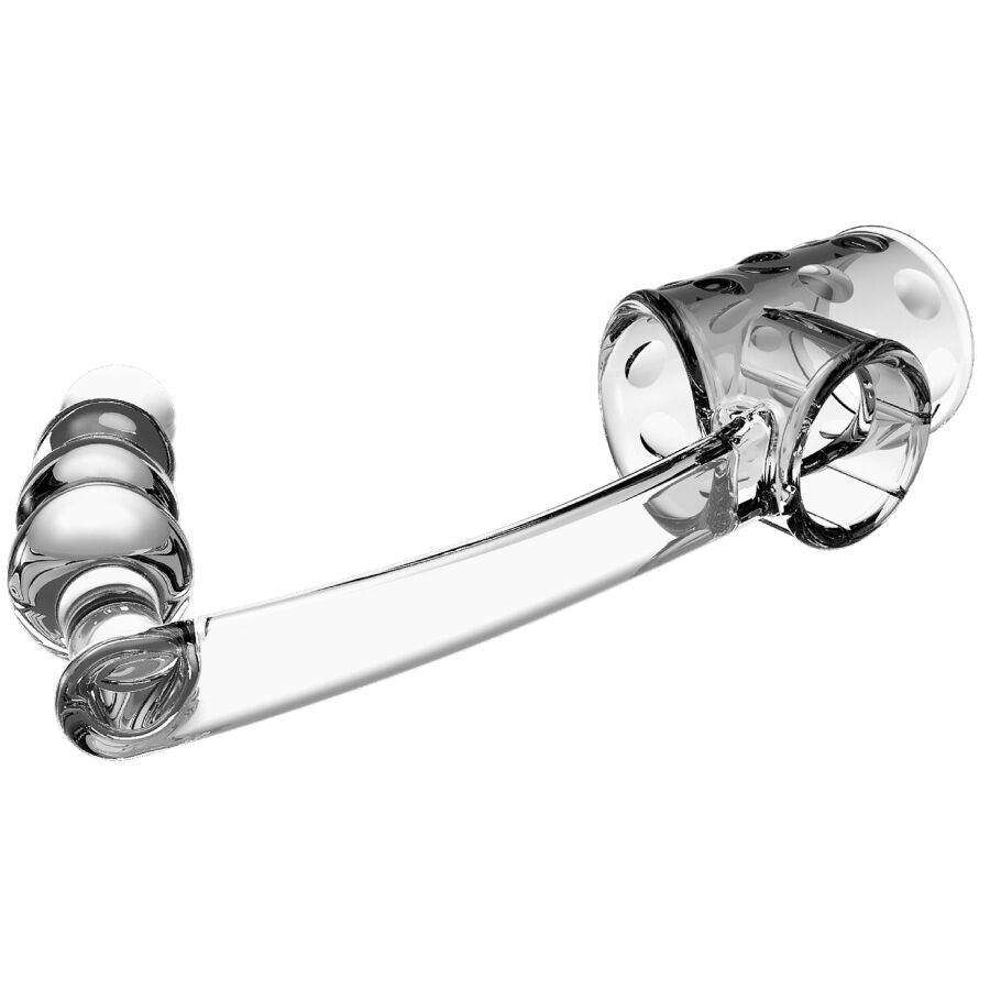 PRETTY LOVE - GAINE PÉNIS AVEC PLUG ANAL TRANSPARENTE