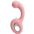 PRETTY LOVE - VIBROMASSEUR POINT G ERYNNYES + STIMULATEUR CLITORIDIEN 10 VIBRATIONS ROSE