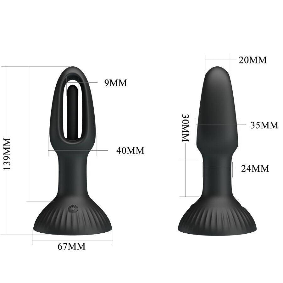 PRETTY LOVE - PLUG ANAL HUBERT AVEC 7 MODES DE VIBRATION