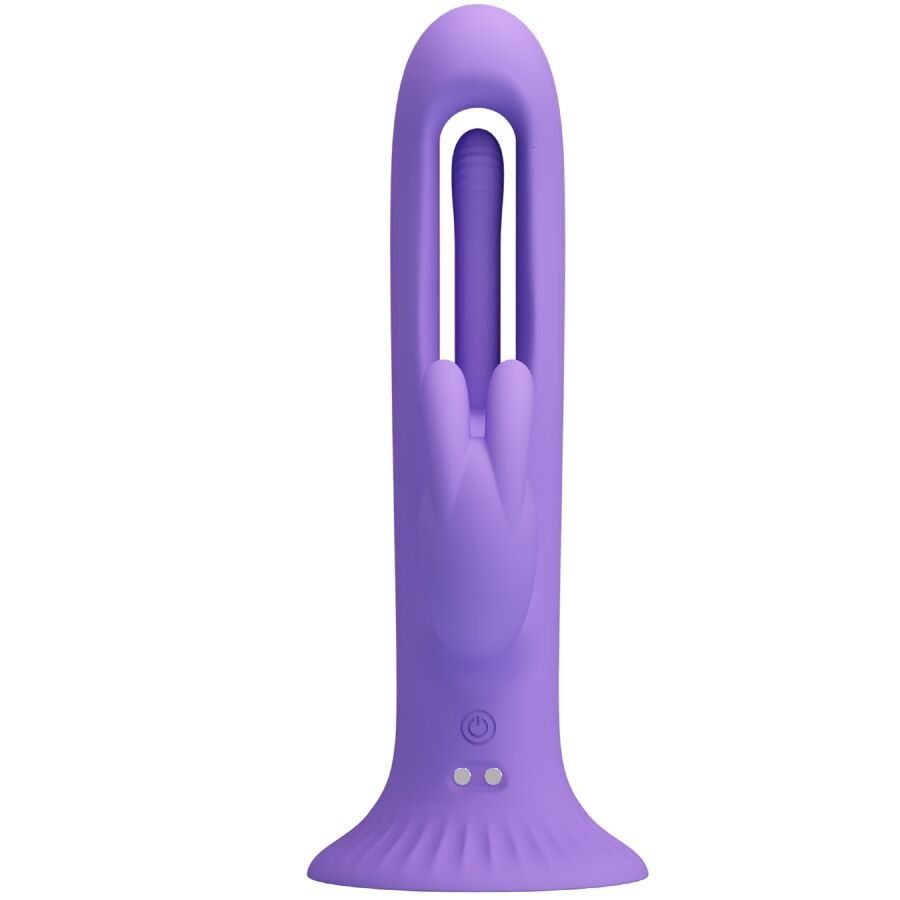 PRETTY LOVE - VIBROMASSEUR LAPIN KILLMOULIS 12 MODES DE VIBRATION VIOLET