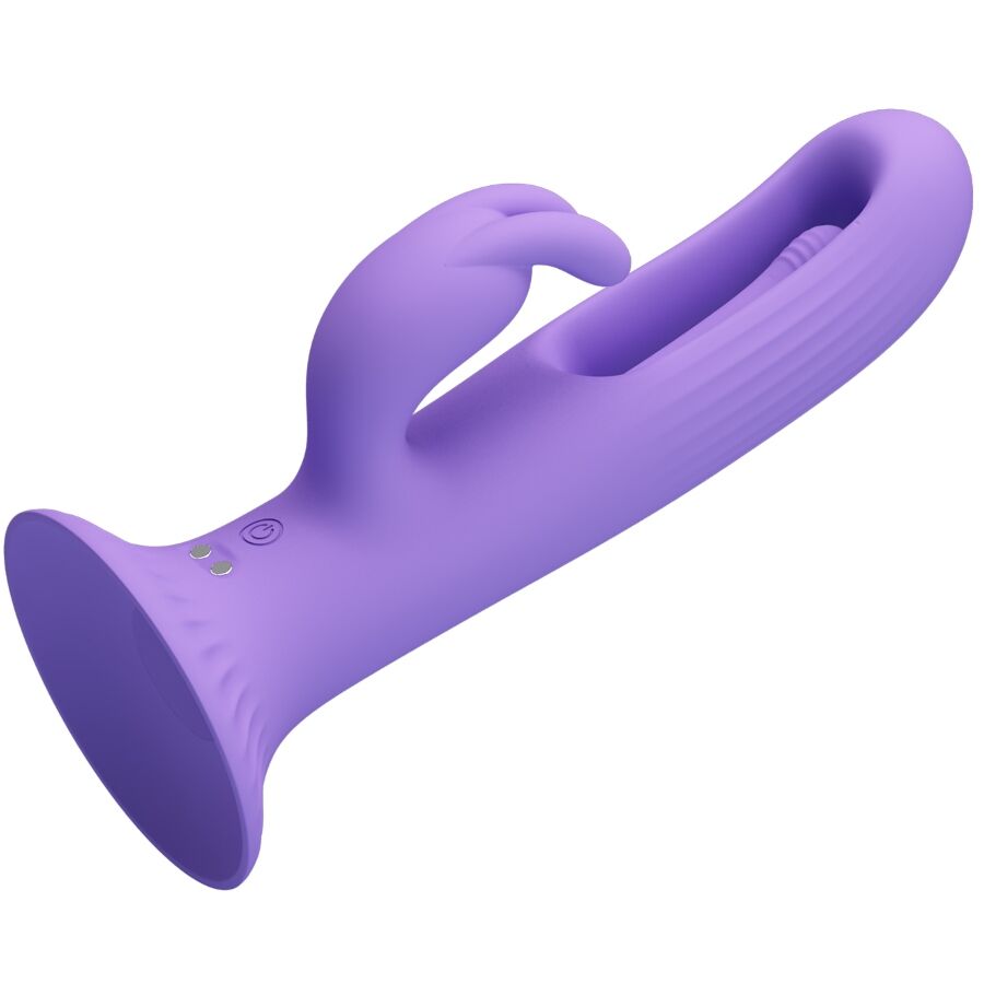 PRETTY LOVE - VIBROMASSEUR LAPIN KILLMOULIS 12 MODES DE VIBRATION VIOLET