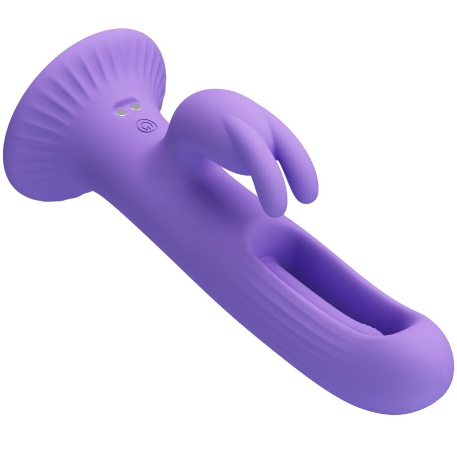 PRETTY LOVE - VIBROMASSEUR LAPIN KILLMOULIS 12 MODES DE VIBRATION VIOLET