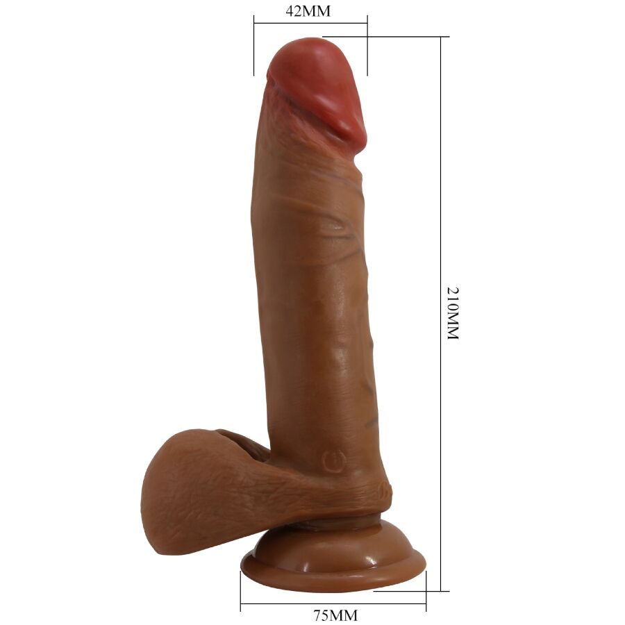 BAILE - ABEL DILDO RÉALISTE 21 CM MULATTE