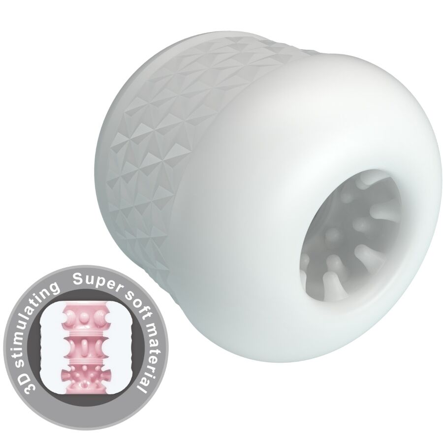PRETTY LOVE - MASTURBATEUR MASCULIN CRYSTLE BLANC