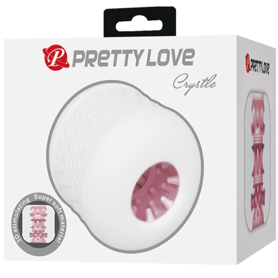 PRETTY LOVE - MASTURBATEUR MASCULIN CRYSTLE BLANC