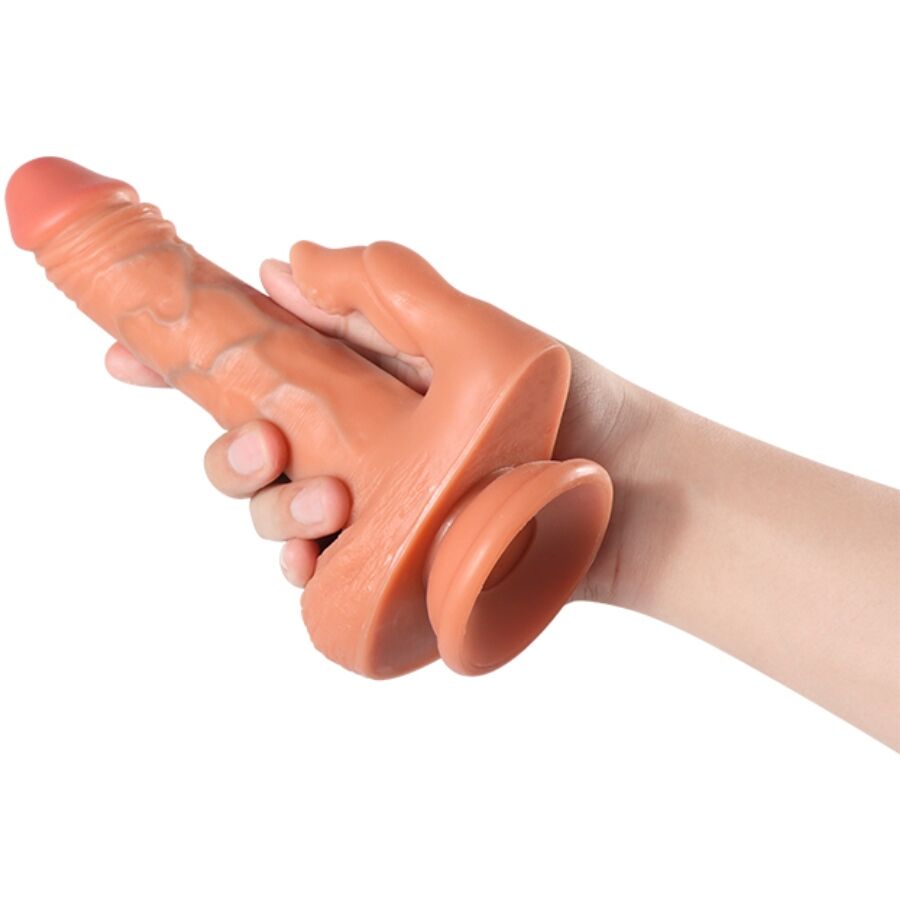 SHEQU - JULIAN GODEMICHET ET STIMULATEUR CLITORIDIEN VIBRANT AVEC TÉLÉCOMMANDE 16 CM