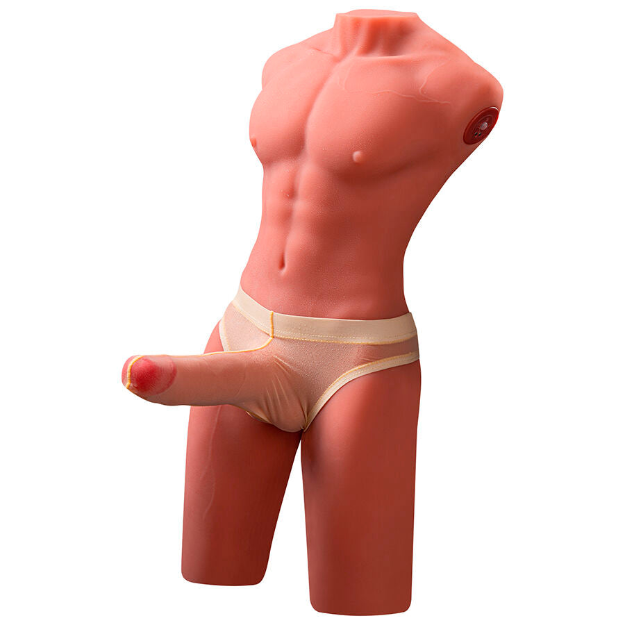 XISE – JASON TORSE MASCULIN RÉALISTE AVEC FONCTIONS DE POUSSÉE ET DE VIBRATION 55 CM