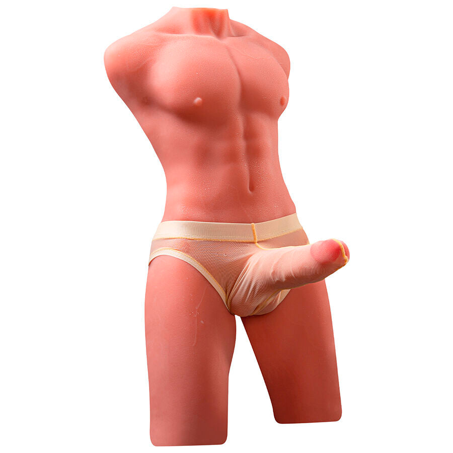 XISE – JASON TORSE MASCULIN RÉALISTE AVEC FONCTIONS DE POUSSÉE ET DE VIBRATION 55 CM