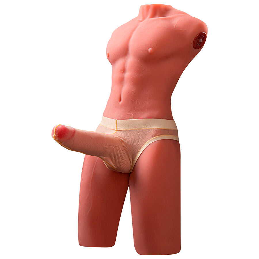 XISE – JASON TORSE MASCULIN RÉALISTE AVEC FONCTIONS DE POUSSÉE ET DE VIBRATION 55 CM